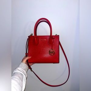 Michael Kors small red purse! Used once and bought a new one, looking to sell!